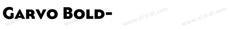 Garvo Bold字体转换
